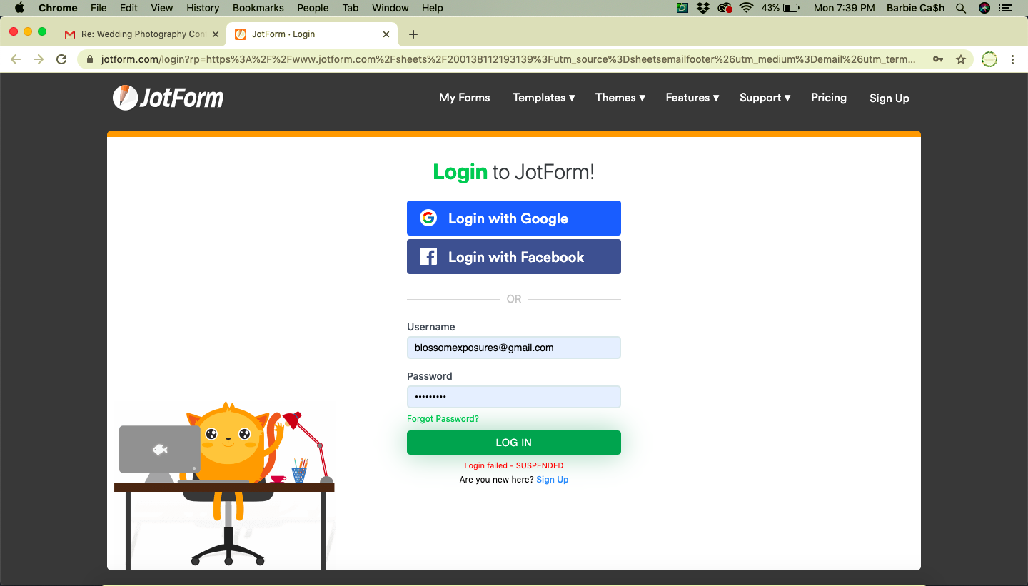 Why can't I log into my account?